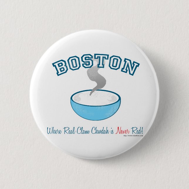 Badge Rond 5 Cm Guerre des Chowder de Boston (Devant)