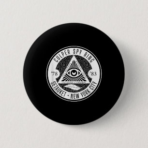 Badge Rond 5 Cm Guerre révolutionnaire de l'anneau d'espionnage de