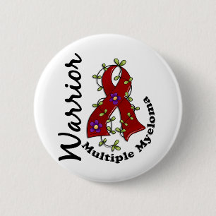 Badge Rond 5 Cm Guerrier 15 de myélome multiple