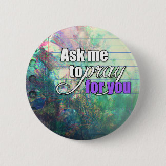 Badge Rond 5 Cm Guerrier chrétien spirituel inspiré de prière