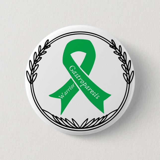 Badge Rond 5 Cm Guerrier de Gastroparesis  (Devant)