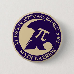 Badge Rond 5 Cm Guerrier de pi
