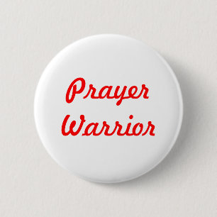 Badge Rond 5 Cm Guerrier de prière