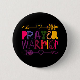 Badge Rond 5 Cm Guerrier de prière