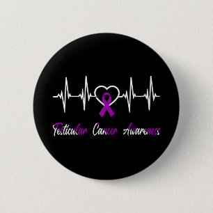 Badge Rond 5 Cm Guerrier de sensibilisation au cancer testiculaire