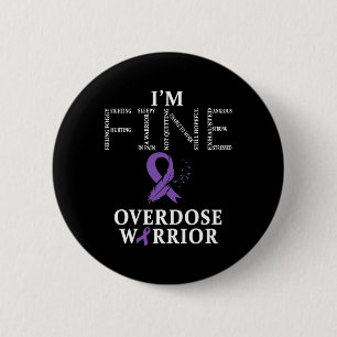 Badge Rond 5 Cm Guerrier de surdose Je vais bien