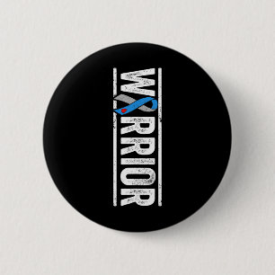 Badge Rond 5 Cm Guerrier du diabète de type 1 - Ruban de sensibili