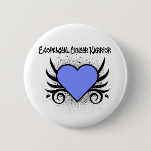 Badge Rond 5 Cm Guerrier oesophagien de Cancer