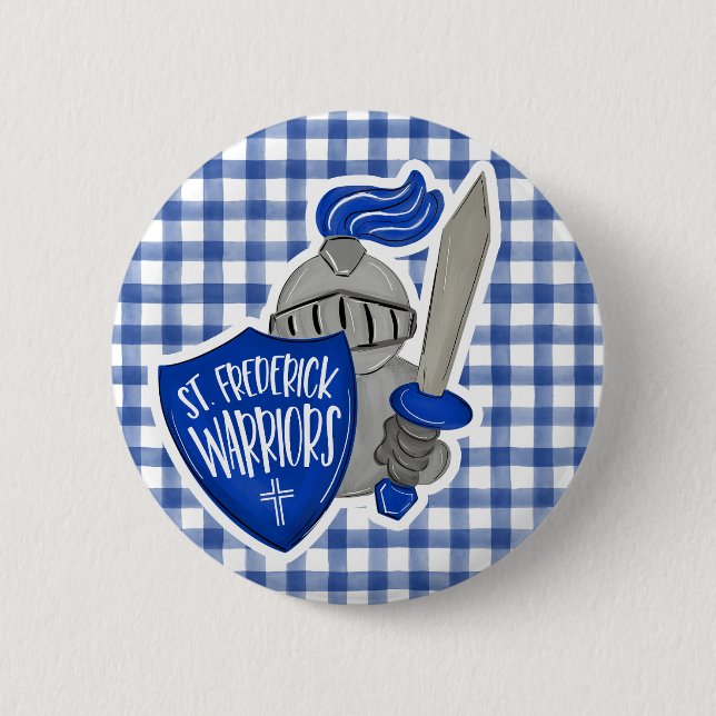 Badge Rond 5 Cm Guerriers de St. Frederick (Devant)