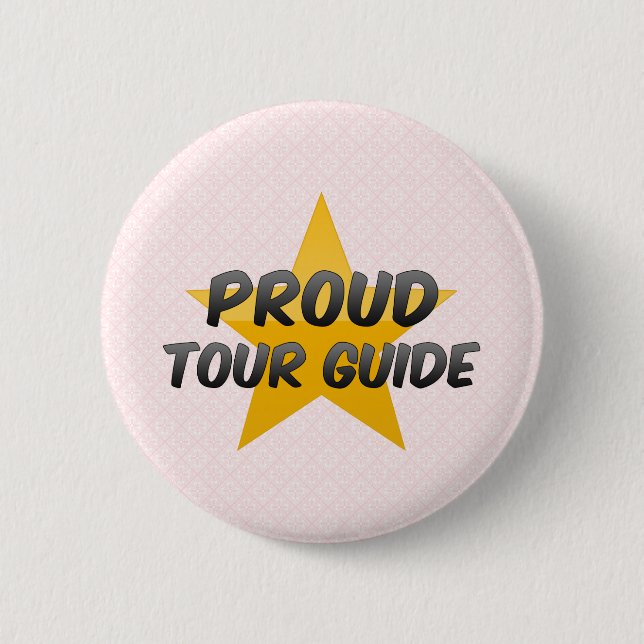 Badge Rond 5 Cm Guide touristique fier (Devant)
