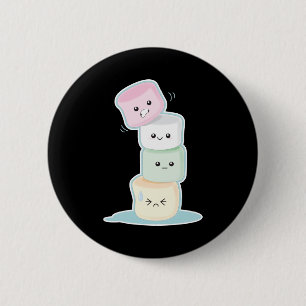 Badge Rond 5 Cm Guimauves empilées
