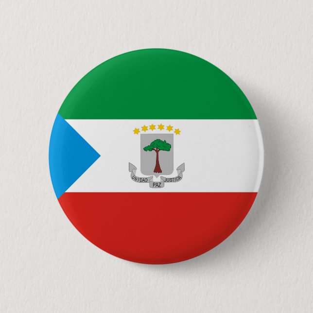 Badge Rond 5 Cm Guinée équatoriale (Devant)