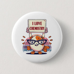 Badge Rond 5 Cm Guppies et chimie d'amour