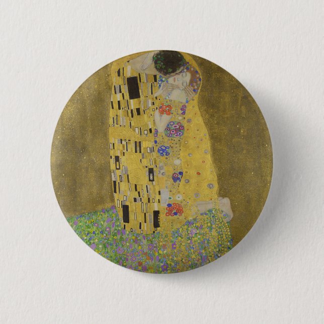 Badge Rond 5 Cm Gustav Klimt "Le Baiser" (Devant)