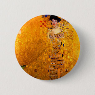 Badge Rond 5 Cm Gustav Klimt Portrait d'Adele Bloch Bauer