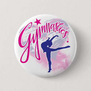 Badge Rond 5 Cm Gymnastique