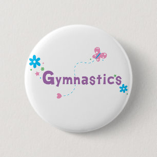 Badge Rond 5 Cm Gymnastique de flottement de jardin