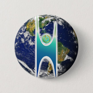 Badge Rond 5 Cm H laïque+ La terre
