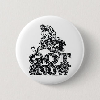Badge Rond 5 Cm Habillé à la neige