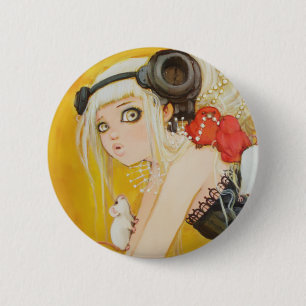 Badge Rond 5 Cm Habillé bouton de désordre
