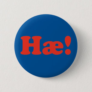 Badge Rond 5 Cm Hæ ! Iceland