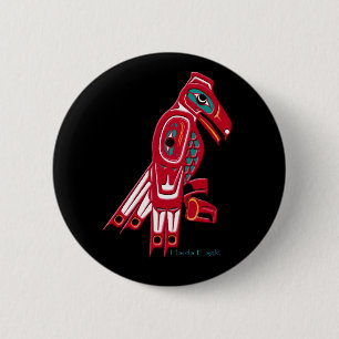 Badge Rond 5 Cm HAIDA EAGLE Collection