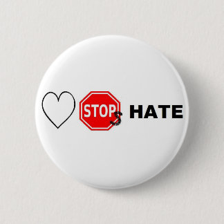 Badge Rond 5 Cm Haine d'arrêts d'amour