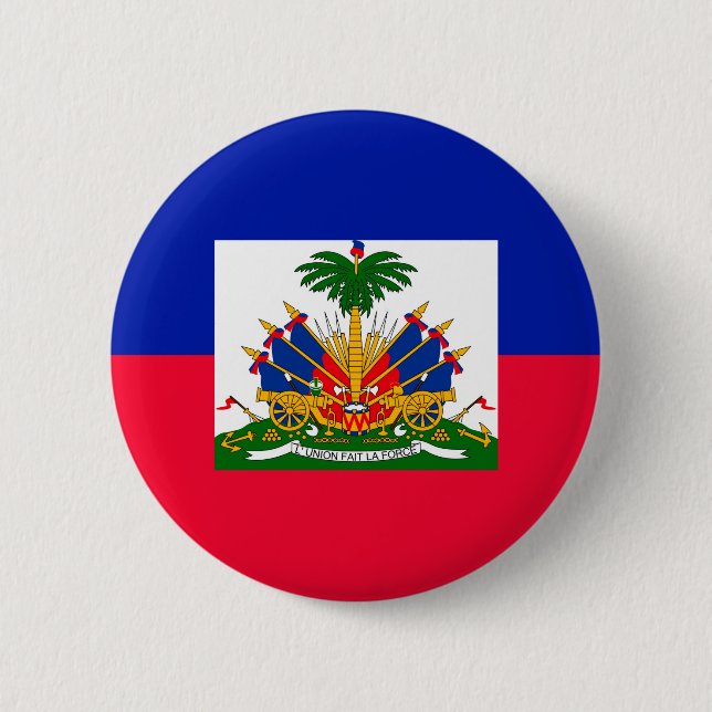 Badge Rond 5 Cm Haïti (Devant)