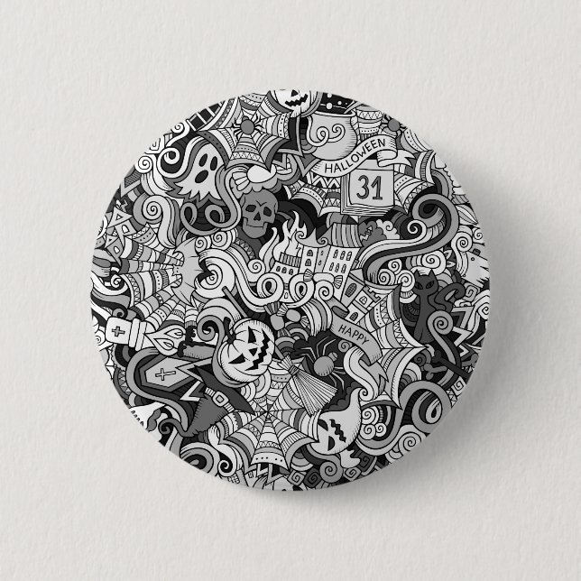 Badge Rond 5 Cm Halloween (Devant)