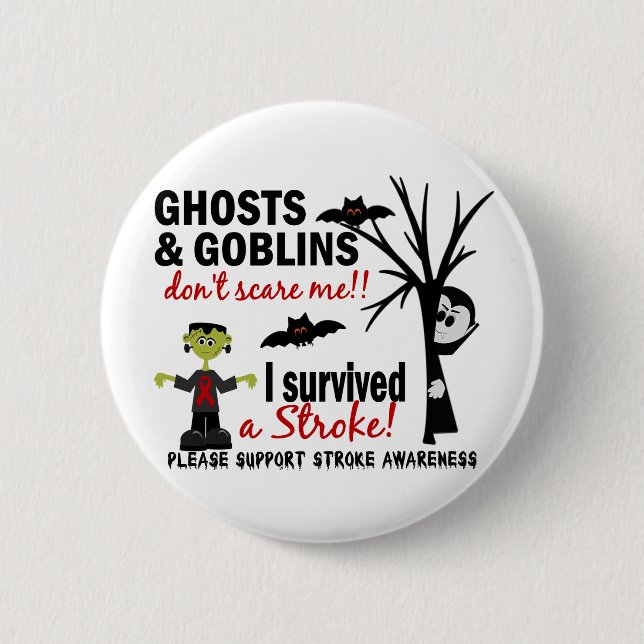 Badge Rond 5 Cm Halloween 1 survivant de course (Devant)