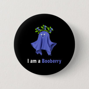 Badge Rond 5 Cm Halloween Blueberry Costume Fantôme Funny Blueberr