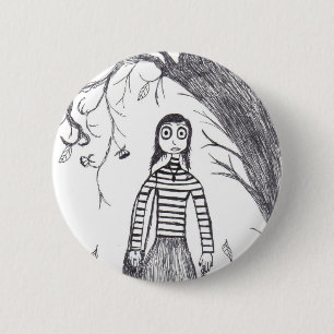 Badge Rond 5 Cm Halloween déplaisant
