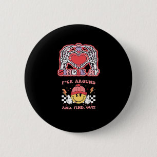Badge Rond 5 Cm Halloween des mains drôle - Grabby Ghoul