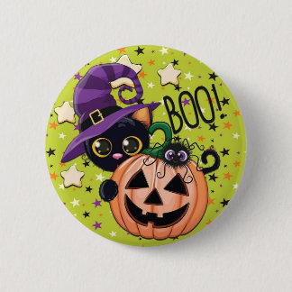 Badge Rond 5 Cm Halloween kreskówka z dyni