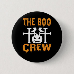 Badge Rond 5 Cm Halloween L'Anniversaire De L'Équipage Boo