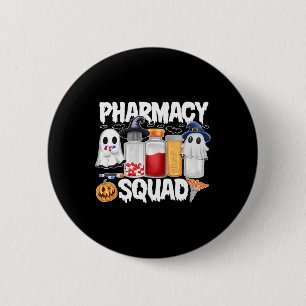 Badge Rond 5 Cm Halloween Pharmacie Squad pilules Chemises Pharmac