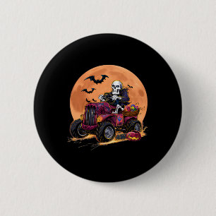 Badge Rond 5 Cm Halloween Skeleton équitation Monster Truck Toddle