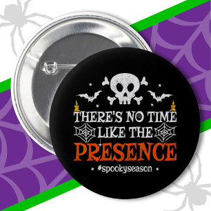 Badge Rond 5 Cm Halloween Spirit Crâne Crossbones drôle Halloween