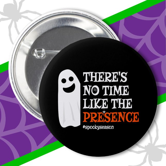 Badge Rond 5 Cm Halloween Spirit Happy Ghost Funny Halloween (Créateur téléchargé)
