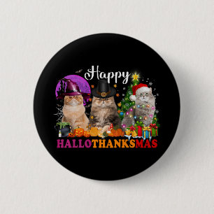 Badge Rond 5 Cm Halloween Thanksgiving Noël Joyeux Hallomerci