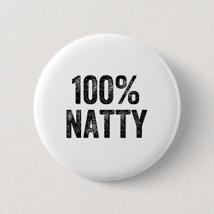 Badge Rond 5 Cm Haltérophile culturiste de gym 100% natty