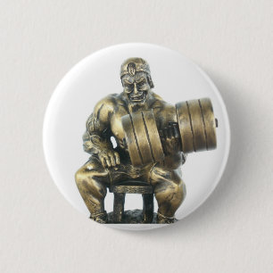 Badge Rond 5 Cm Haltérophilie