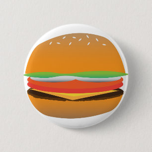 Badge Rond 5 Cm Hamburger