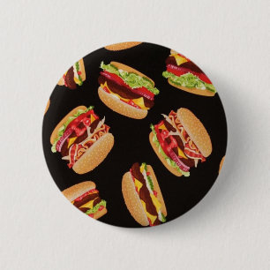Badge Rond 5 Cm Hamburgers