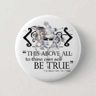 Badge Rond 5 Cm Hamlet "… posséder l'individu soit… "citation