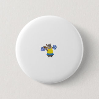 Badge Rond 5 Cm Hampster Cheerled