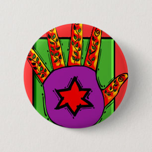 Badge Rond 5 Cm Hamsa