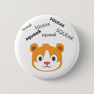 Badge Rond 5 Cm Hamster Emoji mignon de grincement