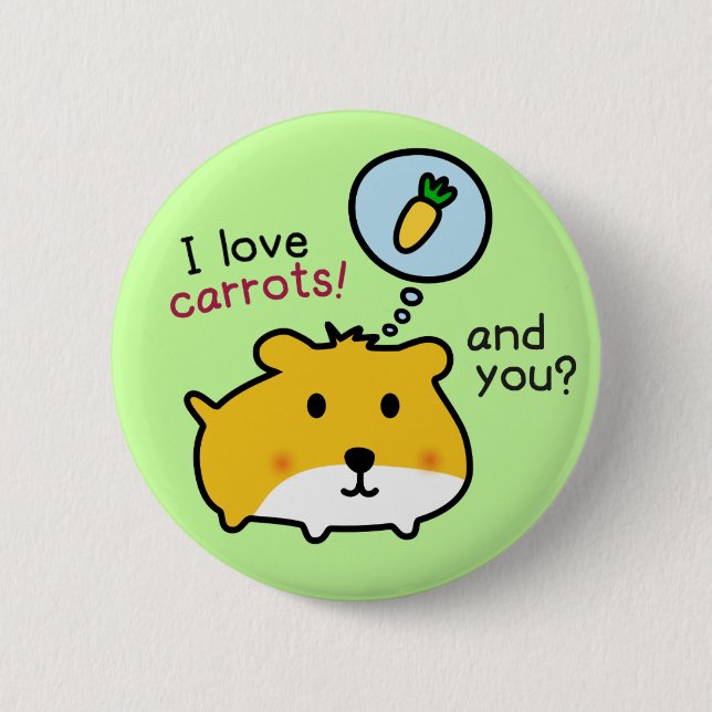Badge Rond 5 Cm hamster mignon timmy (Devant)