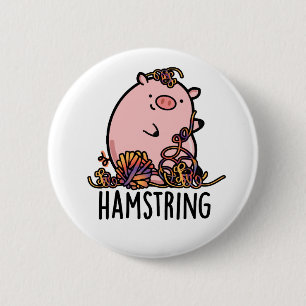 Badge Rond 5 Cm Hamstring Funny Pig Pun